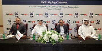 ساجا الدوائية توقع اتفاقية تعاون مع رابطة جراحة المسالك البولية الكويتية