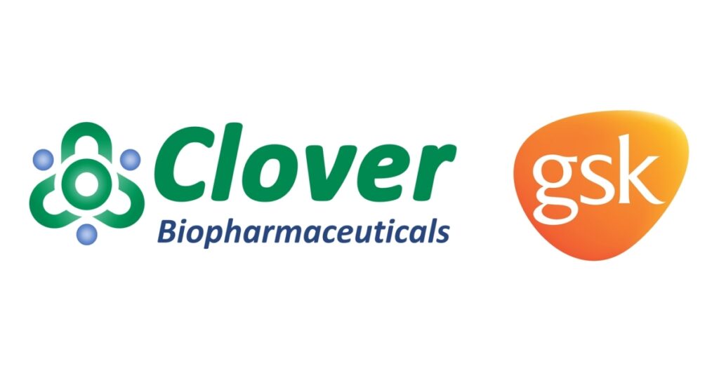 بدء التجارب السريرية على لقاح محتمل لكورونا في تعاون مشترك بين جلاكسو سميثكلاين و «Clover» شعار شركتي جلاكسو سميثكلاين و «Clover» للأدوية