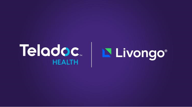 شعار شركتي Teladoc Health و Livongo Health للرعاية الصحية