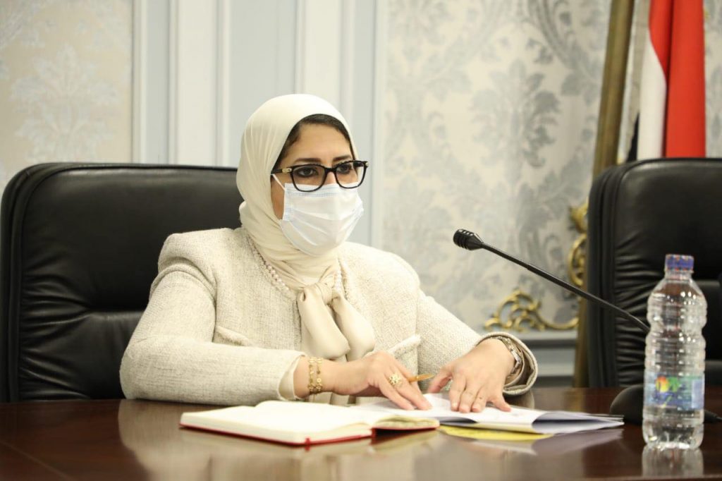 الدكتورة هالة زايد وزيرة الصحة خلال جلسة الاستماع بمجلس النواب