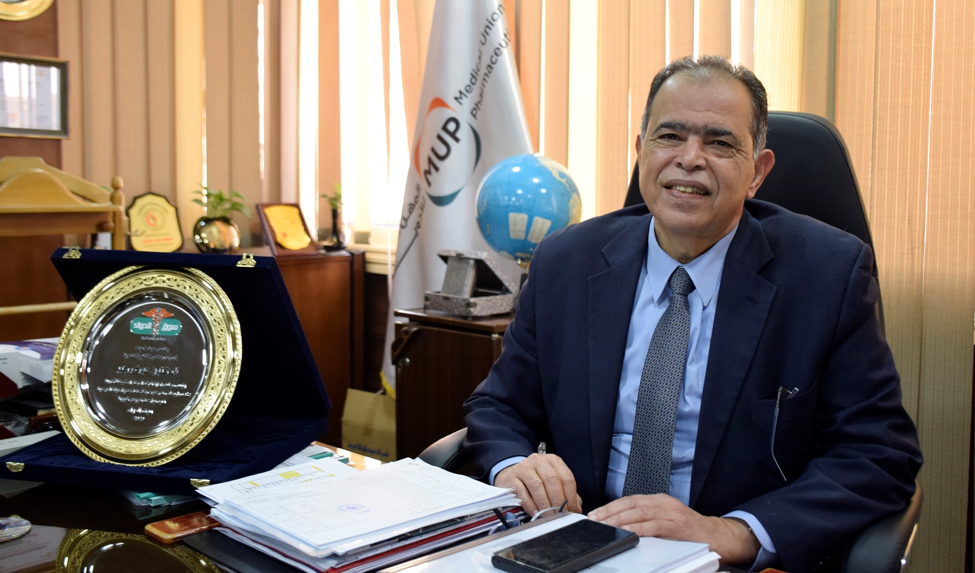 الدكتور عوض جبر رئيس شركة المهن الطبية للأدوية