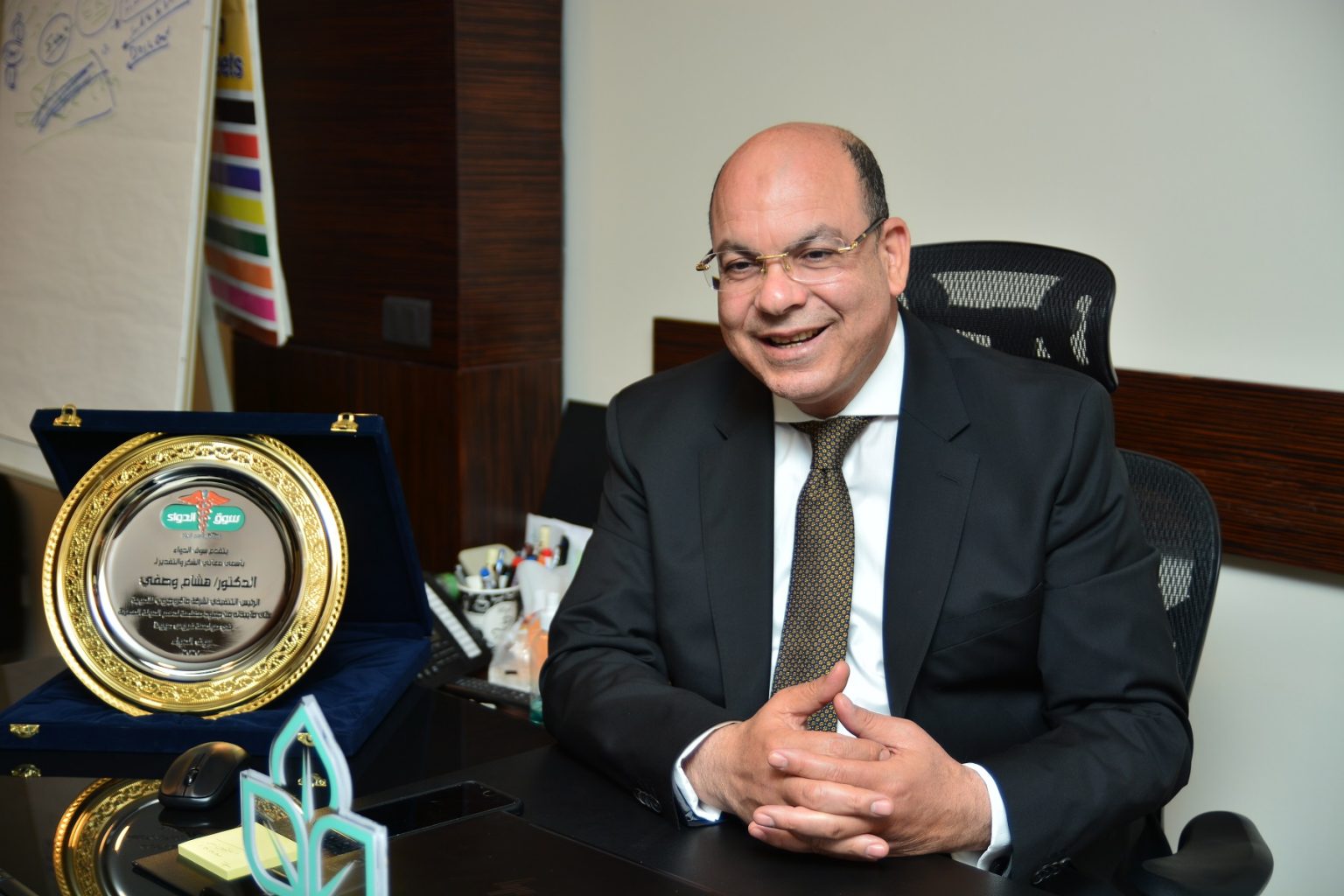 «ماكرو جروب» للمستحضرات الطبية تطرح 45% من أسهمها في البورصة المصرية يناير الجاري الدكتور هشام وصفي العضو المنتدب لشركة ماكرو جروب