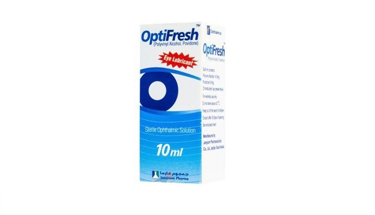 قطرة أوبتي فريش Optifresh تستخدم لعلاج جفاف العين سوق الدواء