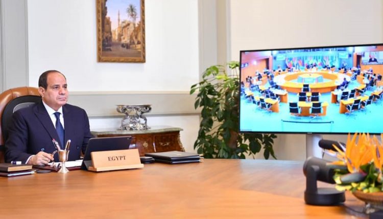 الرئيس السيسي خلال المشاركة بالقمة