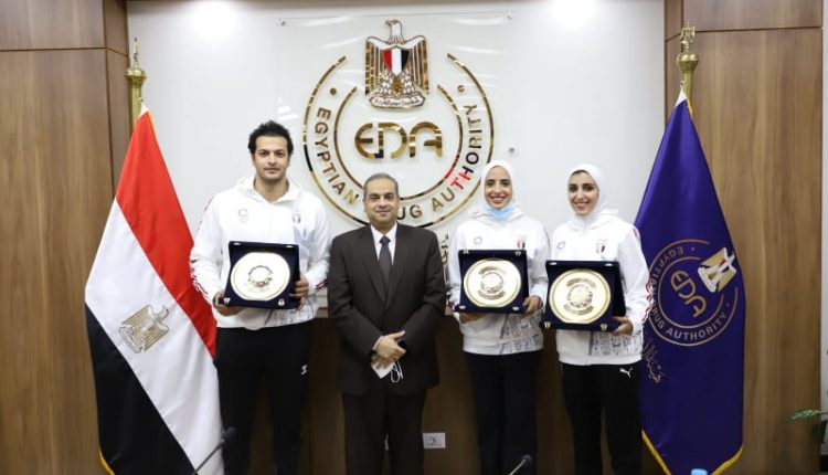 هيئة الدواء تكرم أبطال مصر بأولمبياد طوكيو ٢٠٢٠