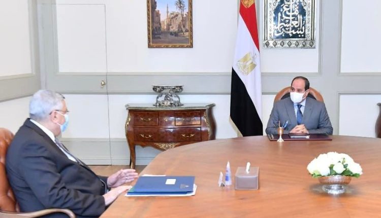 جانب من اجتماع الرئيس السيسي