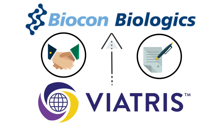 شعار شركتي «بيوكون بيولوجيا» و«فياتريس»