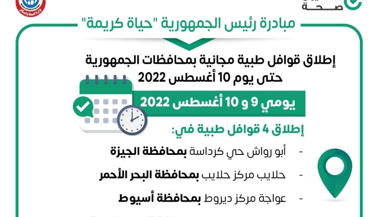 الصحة تطلق 4 قوافل طبية