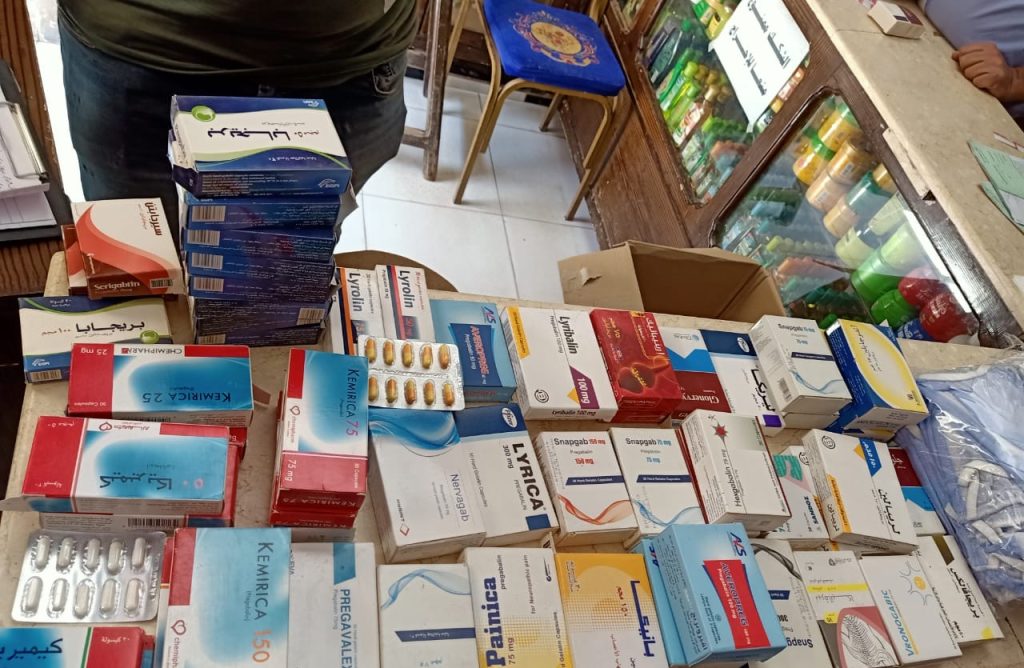 ضبط أدوية مجهولة المصدر خلال حملات رقابية بالإسكندرية أدوية مجهولة المصدر