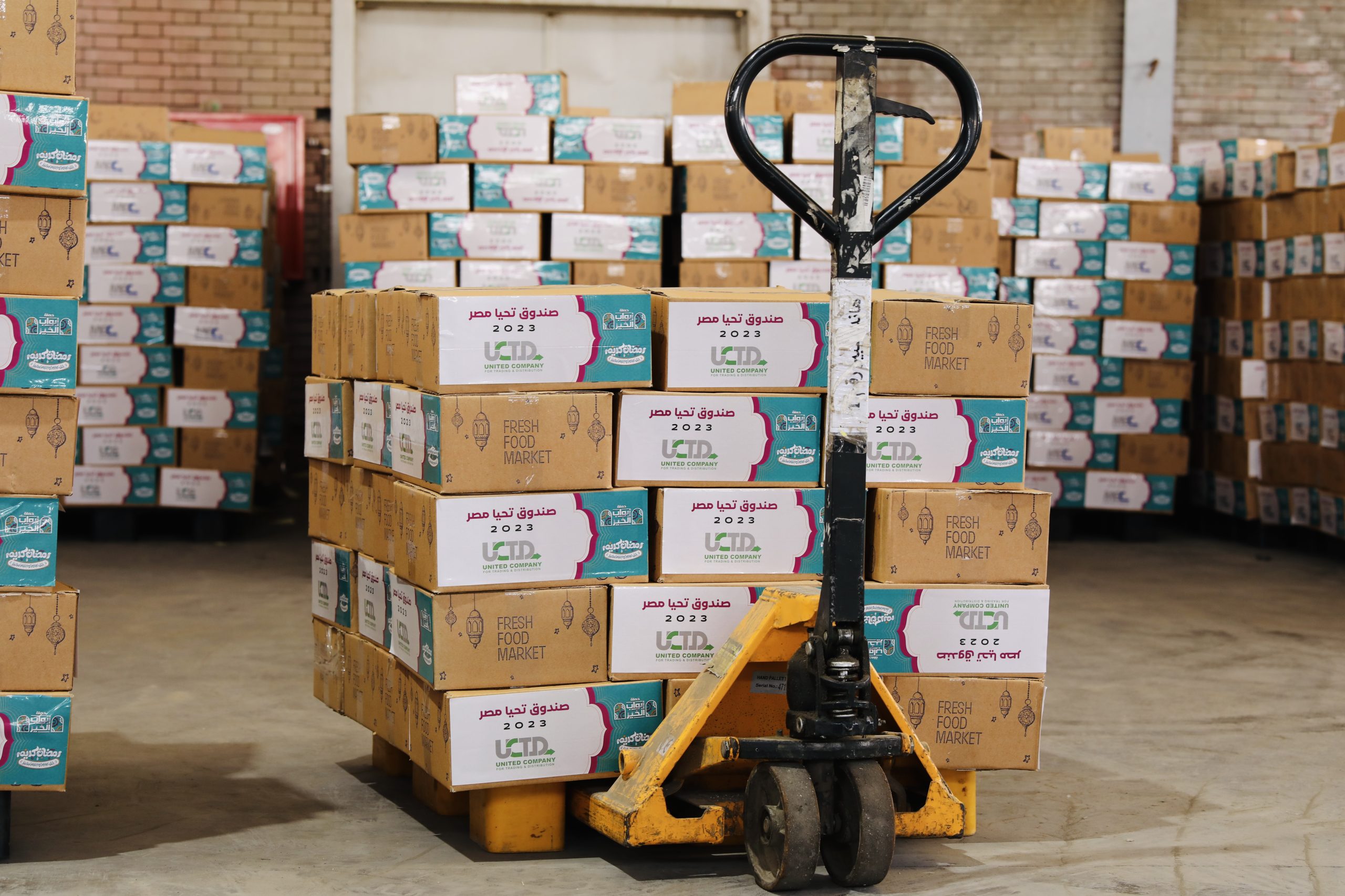 مجموعة الدكتور حسام عمر توفر 30 ألف كرتونة مواد غذائية للأسر الأولي بالرعاية من خلال صندوق تحيا مصر 