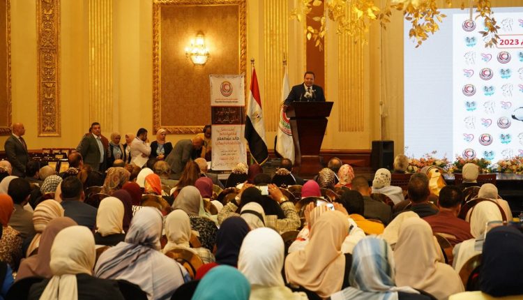 الدكتور أحمد طه خلال كلمته باحتفالية النقابة العامة للتمريض