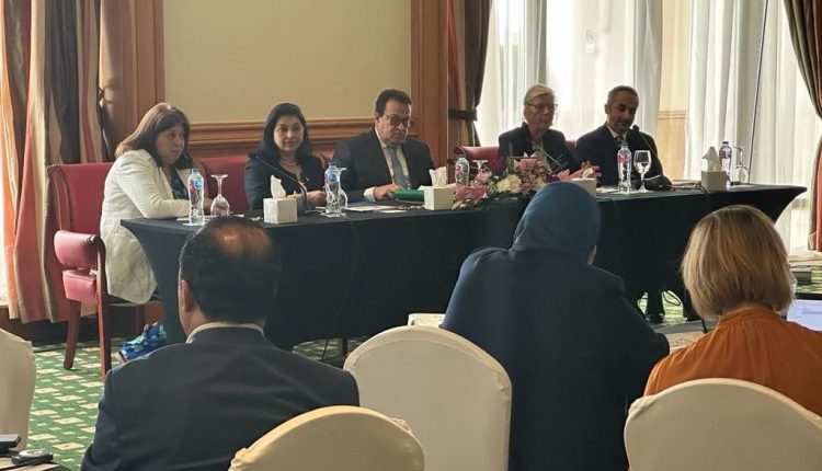 جانب من مشاركة وزير الصحة