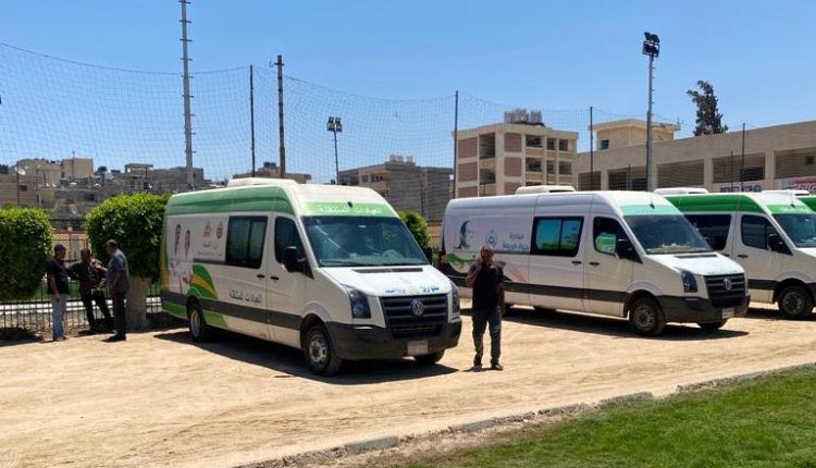 إطلاق قافلة علاجية، في محافظة شمال سيناء