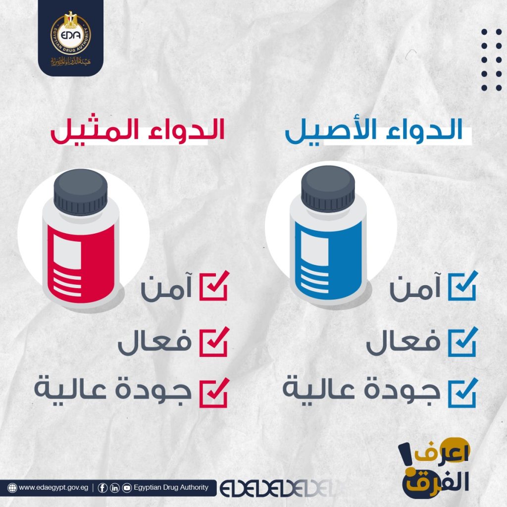 هيئة الدواء: مثائل الأدوية آمنة وذات جودة عالية وبها نفس المادة الفعالة
