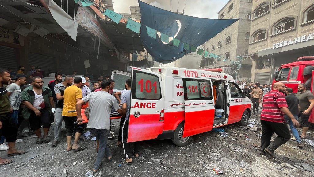 منظمة الصحة العالمية: أوامر إسرائيل بإخلاء المستشفيات في شمال غزة حكم بالاعدام للمرضى والمصابين الهلال الأحمر الفلسطيني