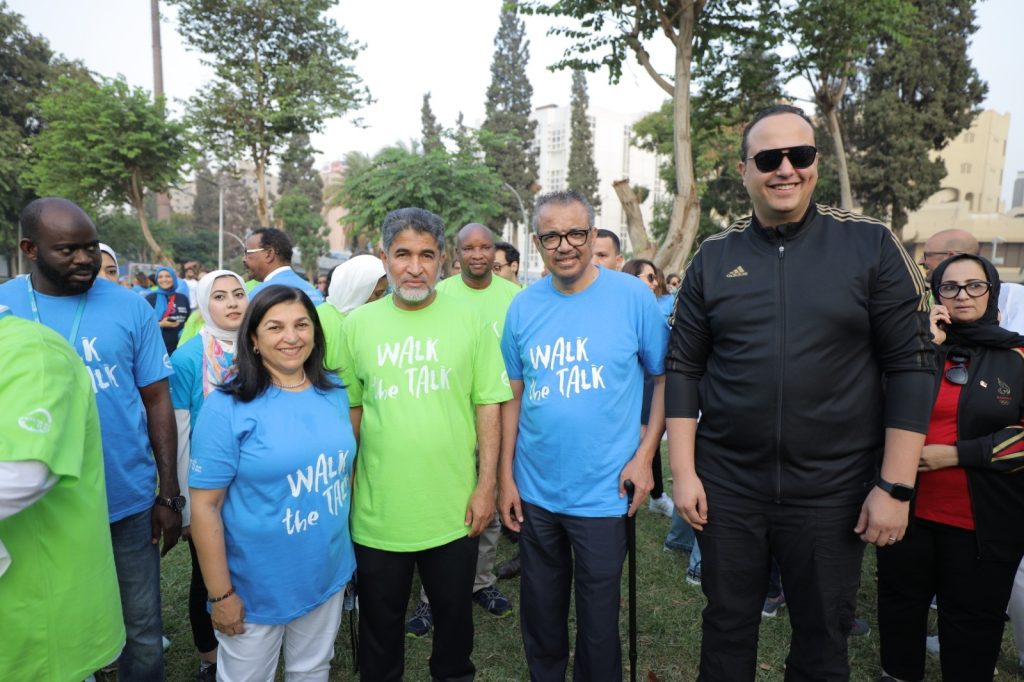 رئيس «الرعاية الصحية» يشارك في فعالية «الصحة قول وعمل walk the talk» بحضور مدير منظمة الصحة العالمية جانب من الفعاليات