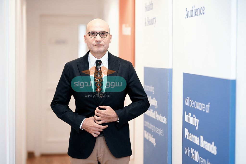 أحمد أبو الحمايل: «إنفينيتى» تتبنَّى استراتيجية توسُّعية فى مصر والخليج العام الجارى.. و115% مُعدَّلات نمو مستهدفة فى مبيعاتنا الدكتور أحمد أبو الحمايل العضو المنتدب لشركة «إنفينيتى كلينيك فارما»: