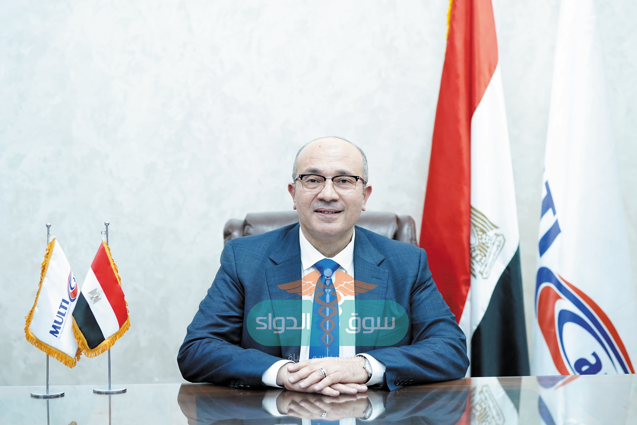 الدكتور أسامة عنتر رئيس مجلس إدارة شركة «مالتى كير» للصناعات الدوائية: