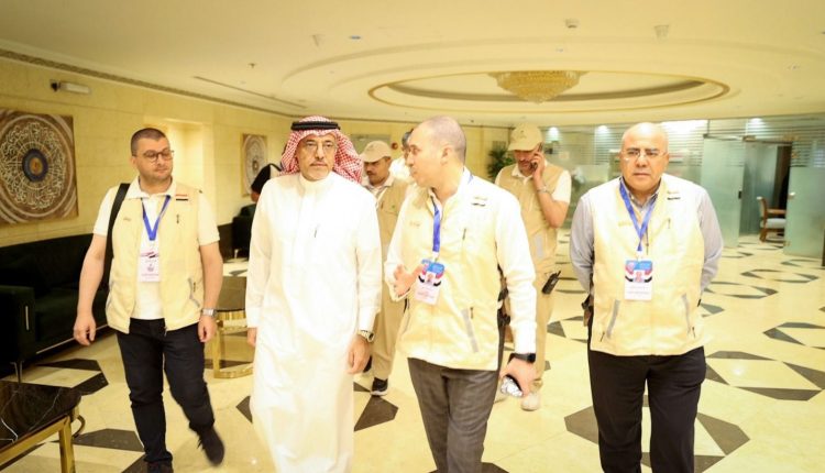 جانب من البعثة الطبية