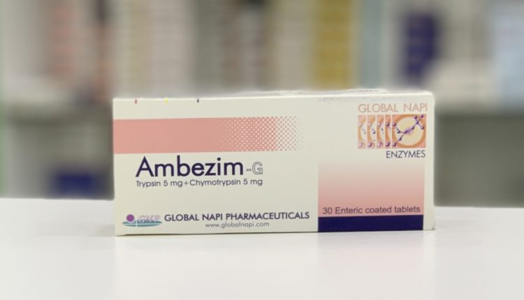 مستحضر «أمبيزيم ج - ambezim g»، لعلاج الإلتهابات والتورمات،