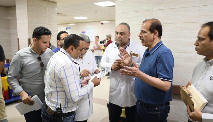 نائب وزير الصحة يتفقد مستشفى ديرمواس المركزي بمحافظة المنيا