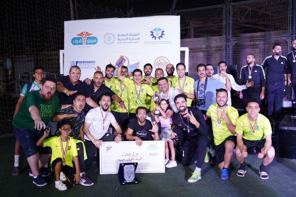 «ايبكس فارما» يتوج بكأس المركز الثالث في «بطولة سوق الدواء» 2024 فريق ايبكس فارما