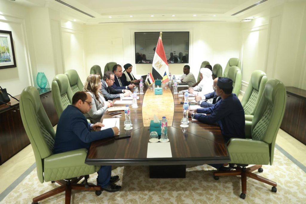 نائب رئيس الوزراء وزير الصحة يستقبل وزير صحة جمهورية تشاد لمناقشة سبل التعاون المشترك جانب من اللقاء