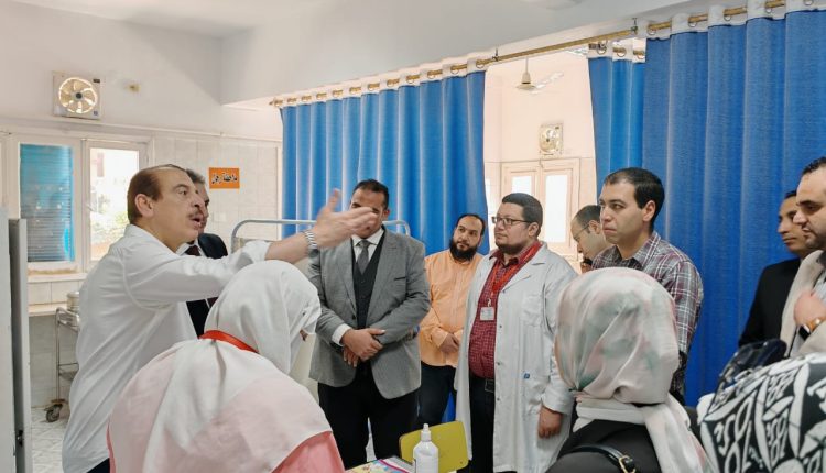 جانب من جولة نائب وزير الصحة بكفر الشيخ