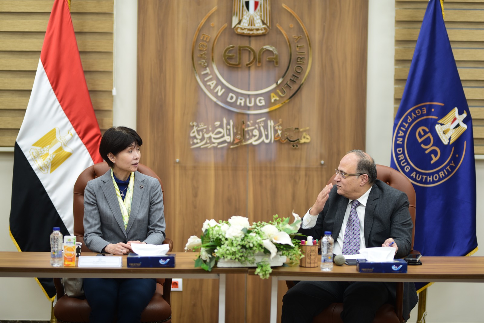 رئيس هيئة الدواء يستقبل مساعد المدير العام لمنظمة الصحة العالمية لشؤون الأدوية والمنتجات الصحية