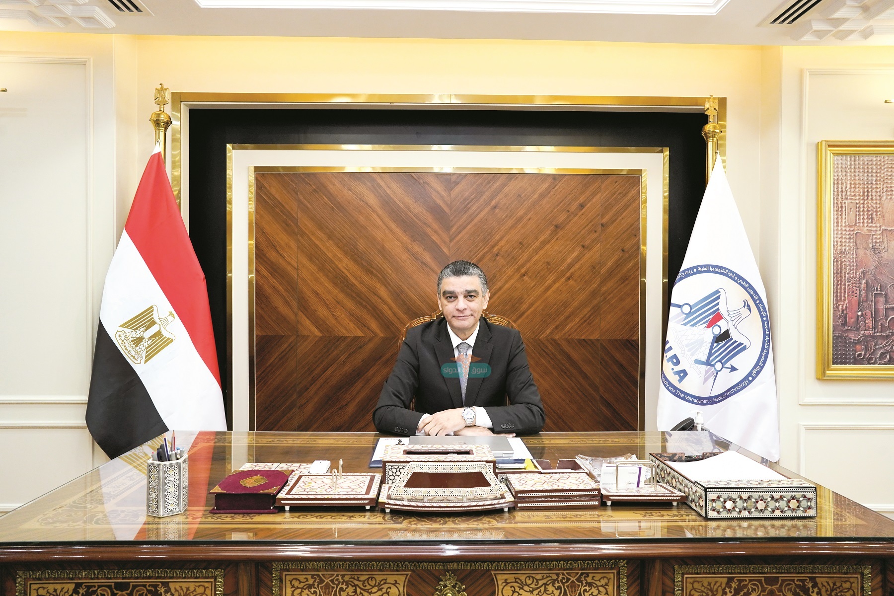 الدكتور هشام ستيت رئيس هيئة الشراء الموحد في حوار خاص لمجلة سوق الدواء