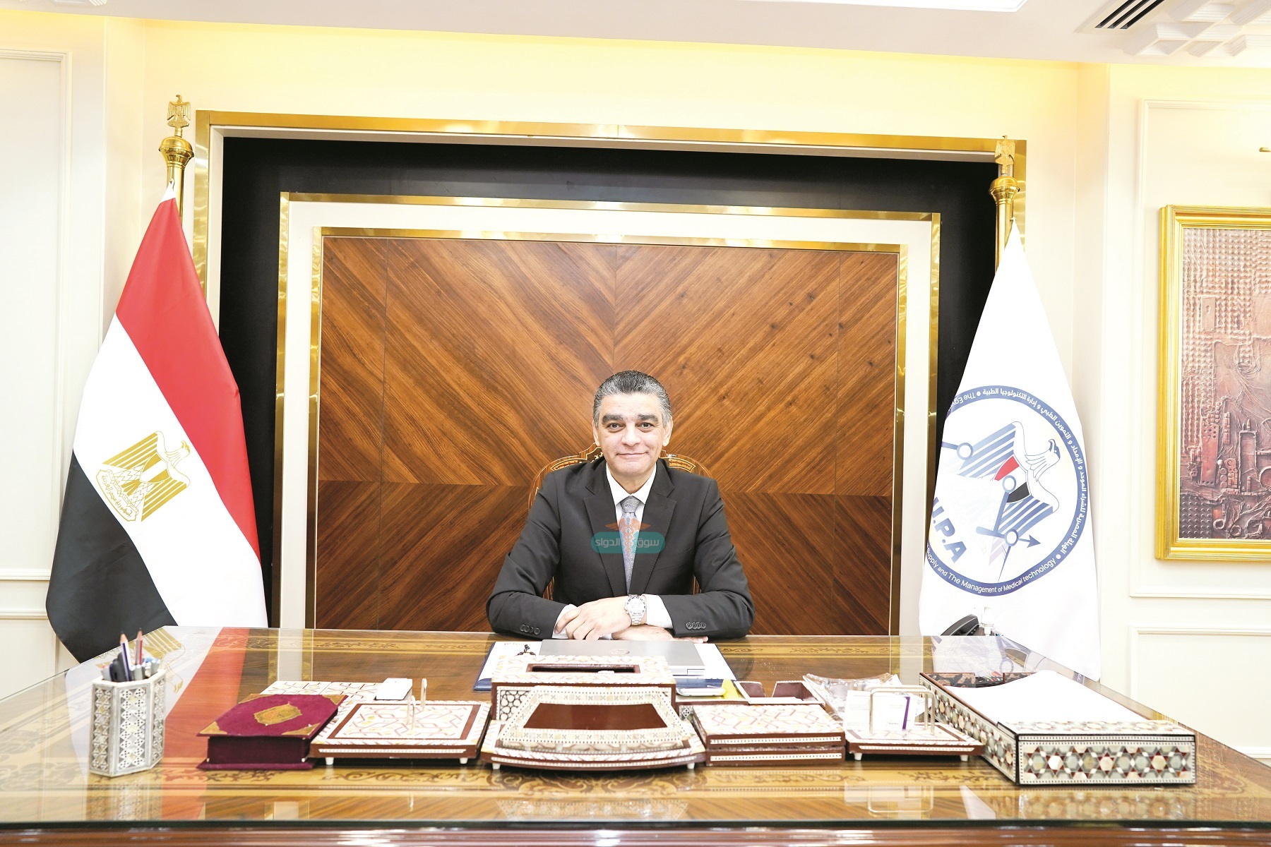 الدكتور هشام ستيت رئيس هيئة الشراء الموحد في حوار خاص لمجلة سوق الدواء