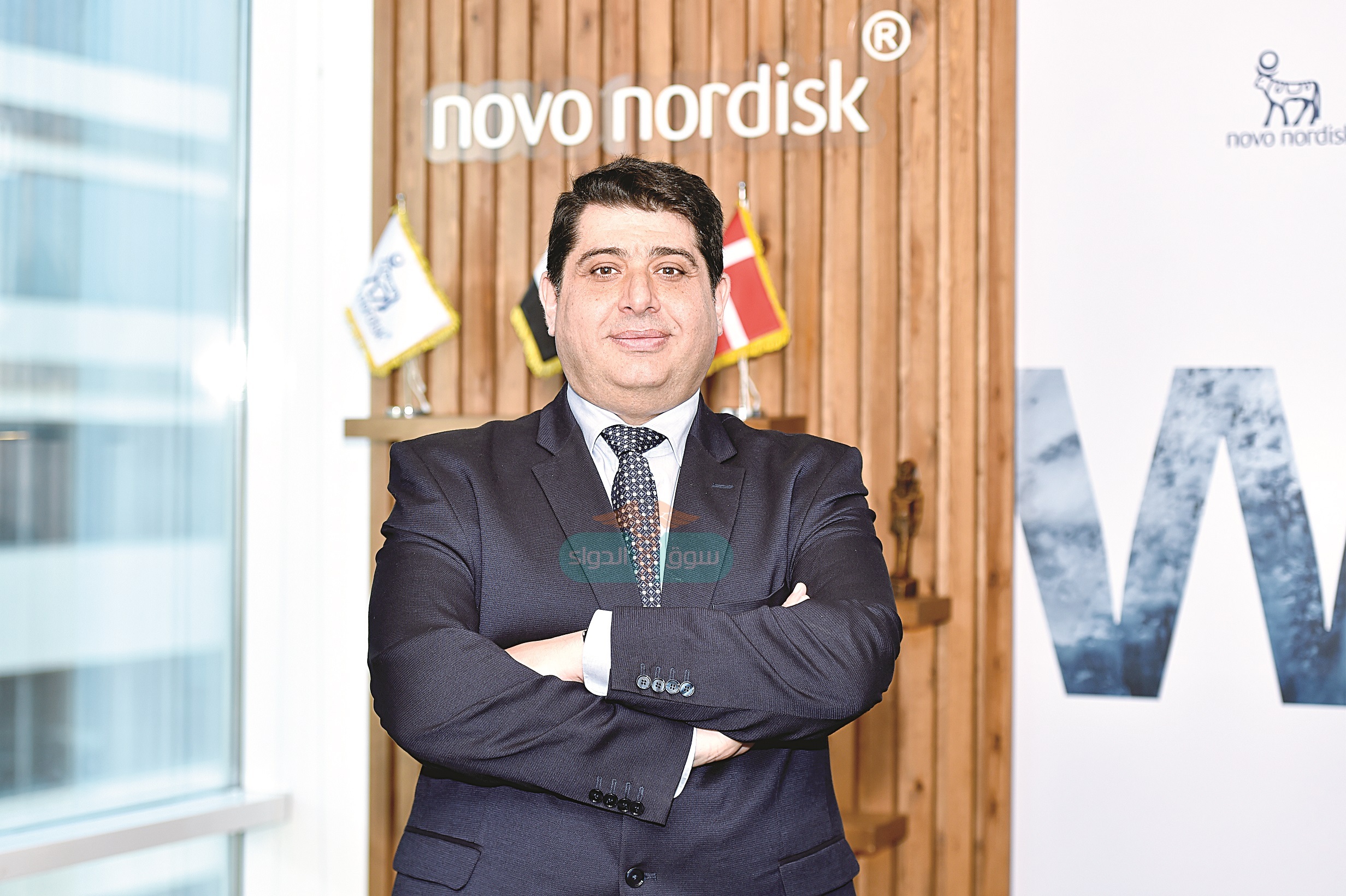 الدكتور أيمن حسن رئيس مجلس إدارة شركة «نوفو نورديسك – مصر»
