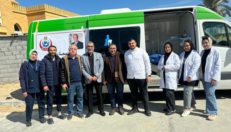 جانب من القافلة الطبية