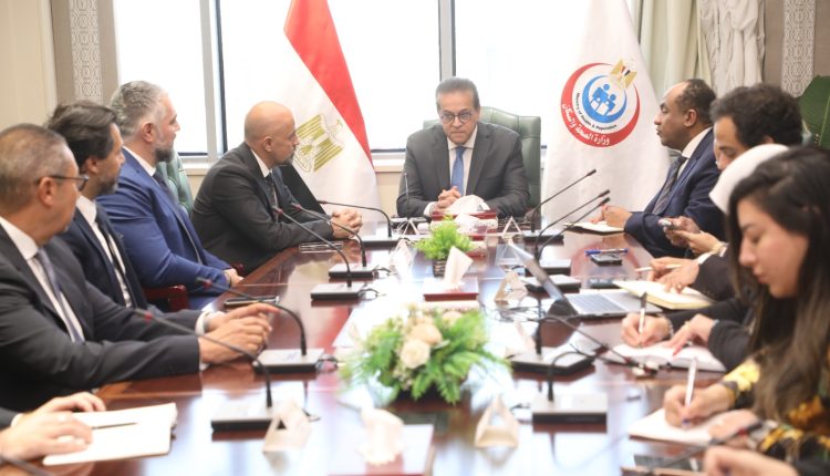 جانب من اللقاء بمقر وزارة الصحة بالعاصمة الإدارية الجديدة