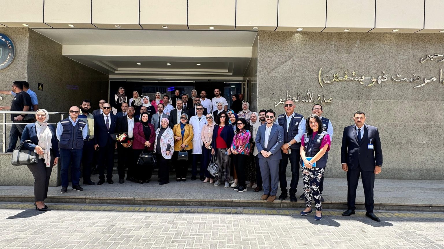 وفود دولية رفيعة المستوى تتفقد منظومة التأمين الصحي الشامل بمدن القناة وتشيد بجودة الخدمات جانب من الزيارة