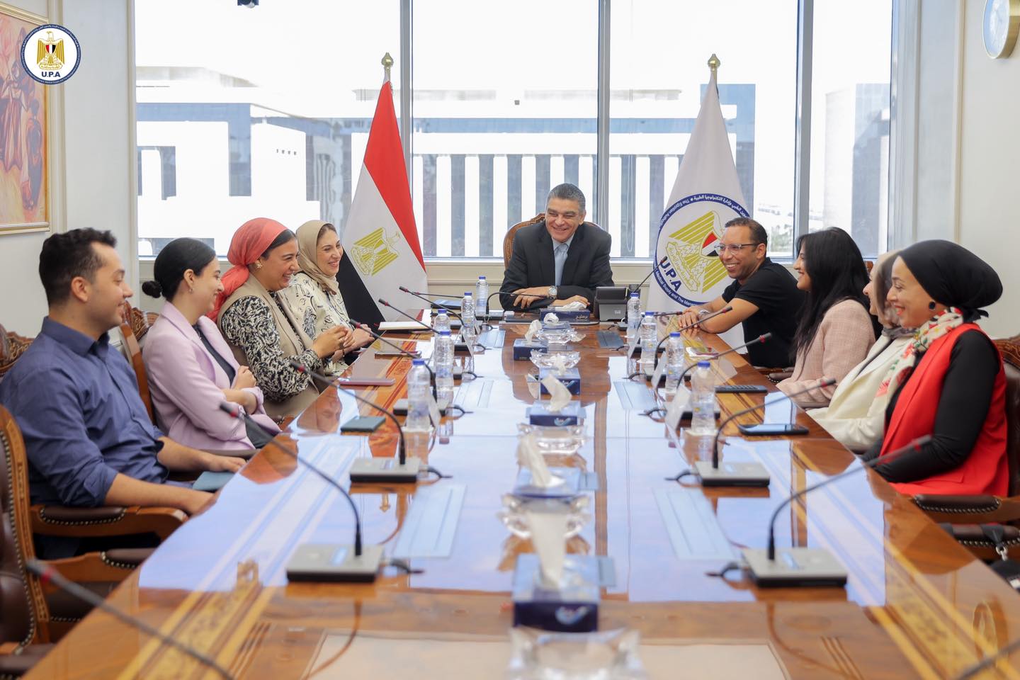 رئيس هيئة الشراء الموحد يتابع أداء قطاعات المخازن الاستراتيجية والمكتب الفني بالهيئة