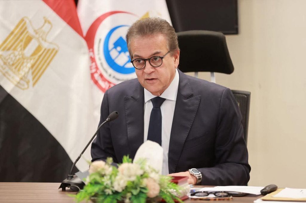 وزير الصحة يتلقى تقريرًا عن 27 زيارة ميدانية لمتابعة 24 مستشفى خلال الأسبوع الأول من مايو 2026 الدكتور خالد عبد الغفار وزير الصحة والسكان