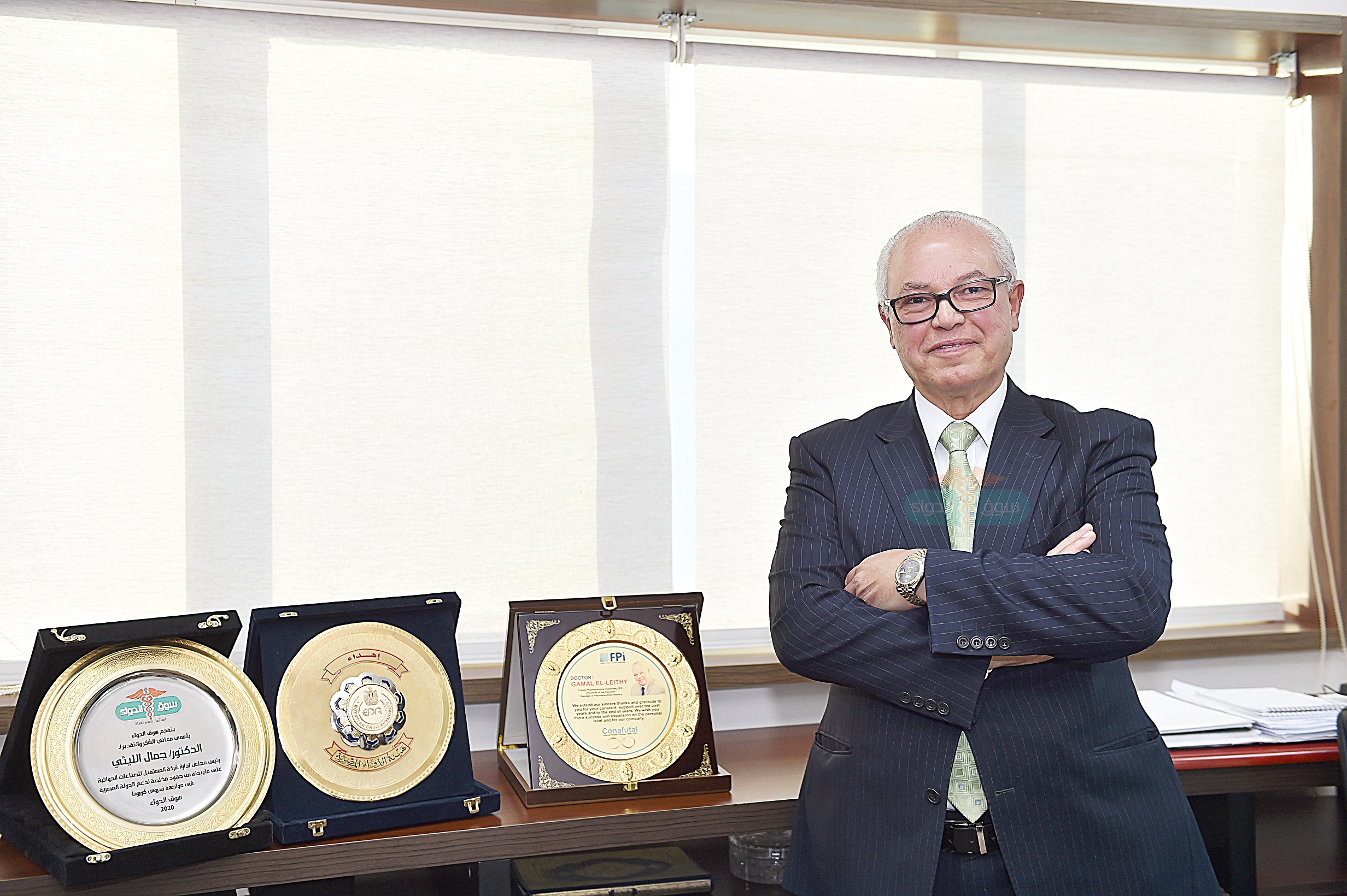 الدكتور جمال الليثى رئيس غرفة صناعة الأدوية ورئيس شركة «المستقبل للصِّناعات الدوائية» 