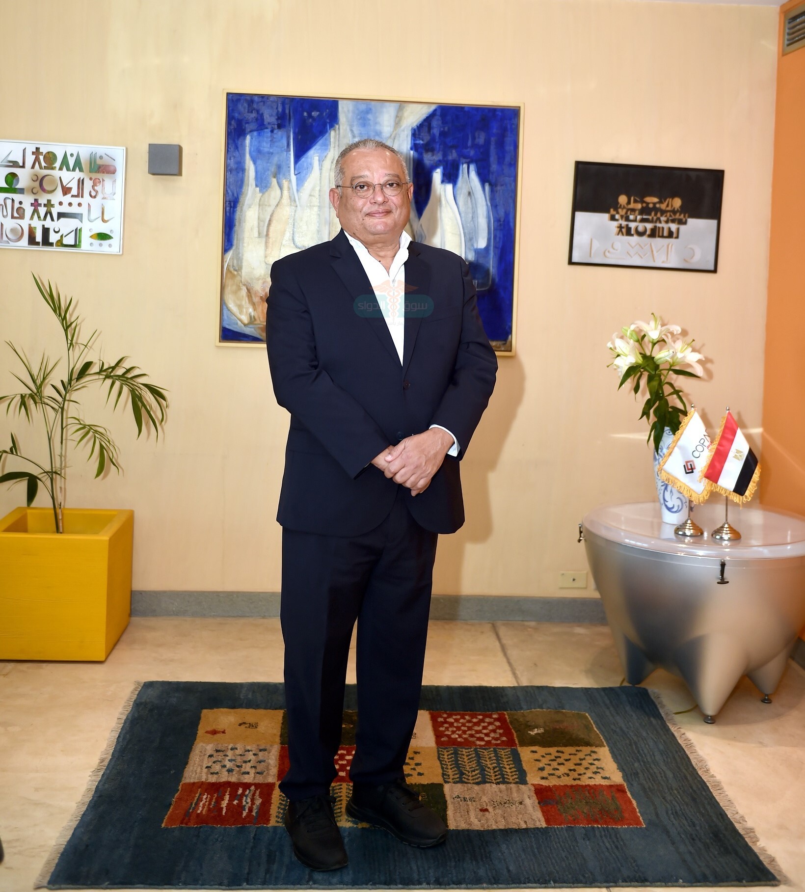 الدكتور أحمد حسنى رئيس مجلس إدارة شركة «كوباد فارما»