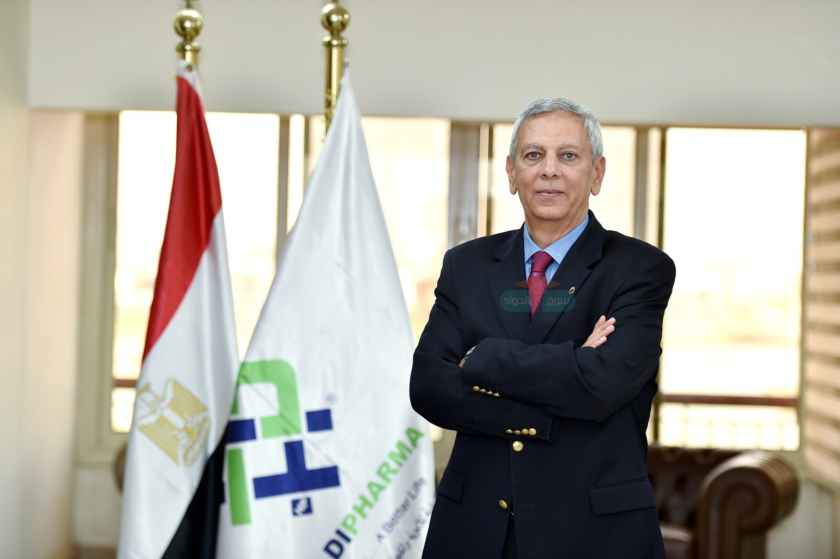 الدكتور أشرف الخولى العضو المنتدب التنفيذى للشركة القابضة للأدوية