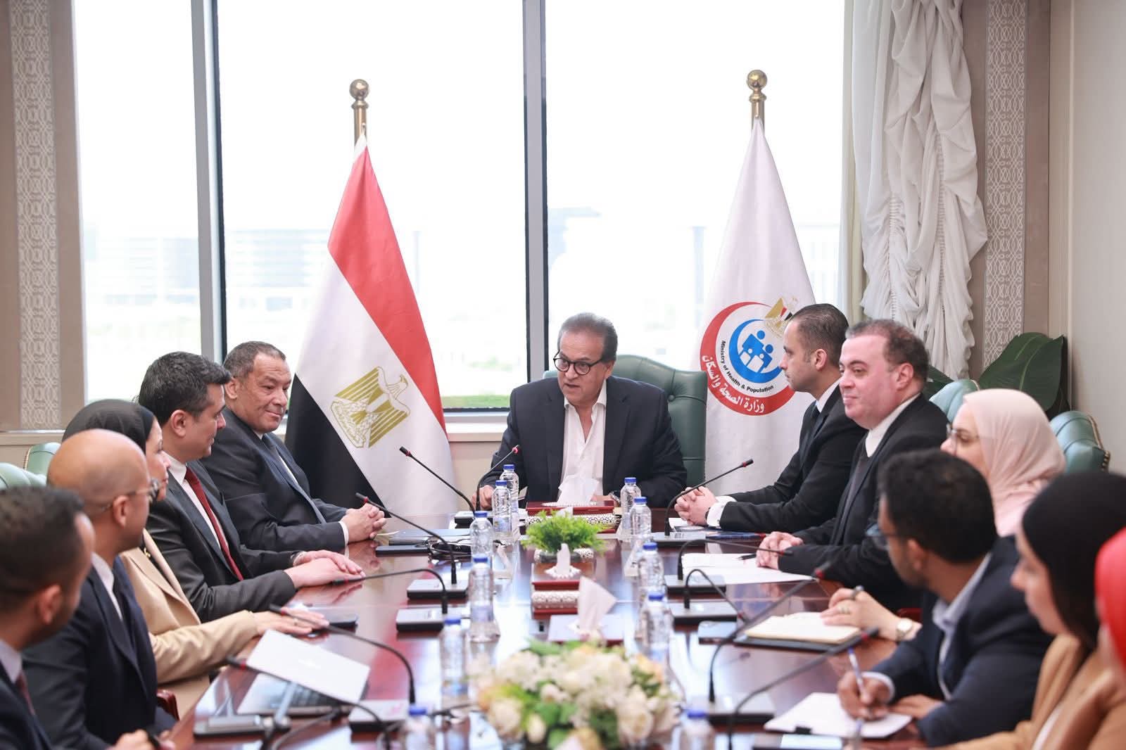 وزير الصحة يبحث التعاون الرقمي مع شركة أورانج مصر لتطوير المنظومة الصحية