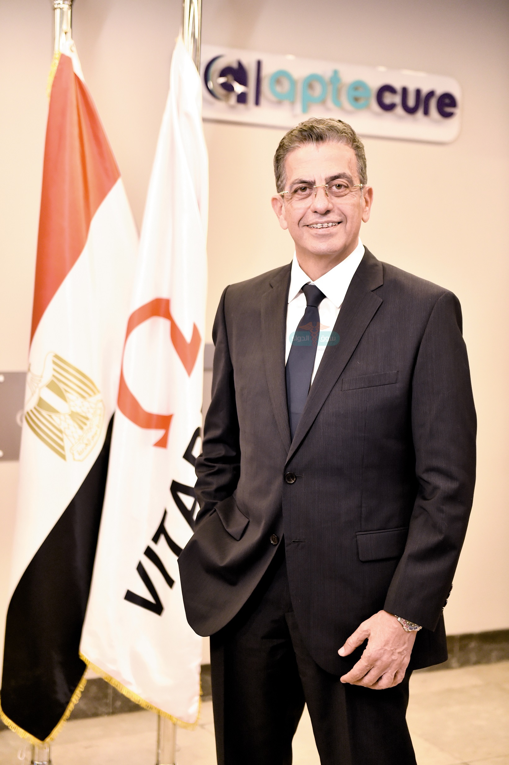 الدكتور شريف راشد الرئيس التنفيذى لشركة «أبتيكيور» الشريك الرئيسى لشركة «ڤيتابيوتكس» فى مصر