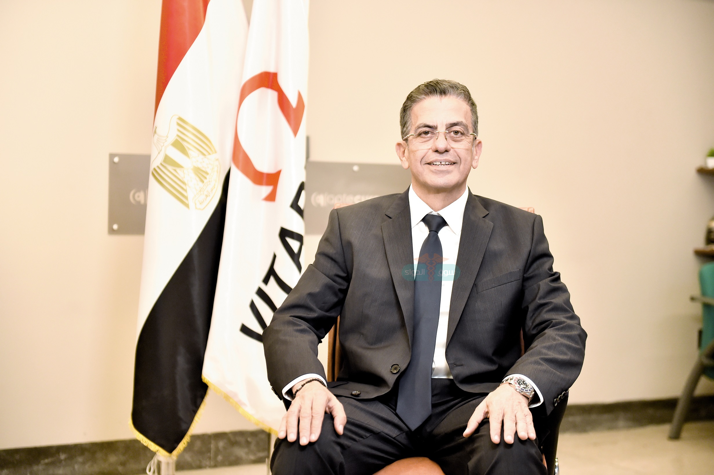 الدكتور شريف راشد الرئيس التنفيذى لشركة «أبتيكيور» الشريك الرئيسى لشركة «ڤيتابيوتكس» فى مصر