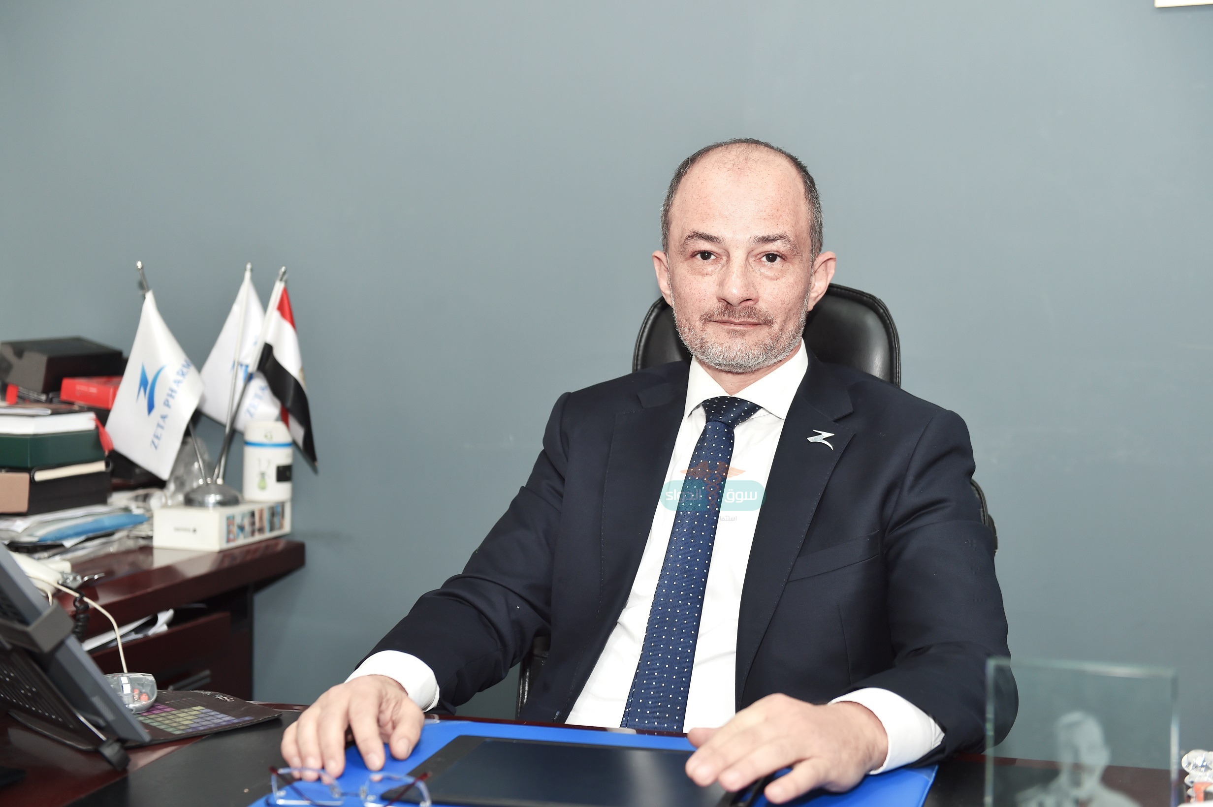 المستشار محمد بكر الرئيس التنفيذى لشركة «زيتا فارما» للصِّناعات الدوائية 
