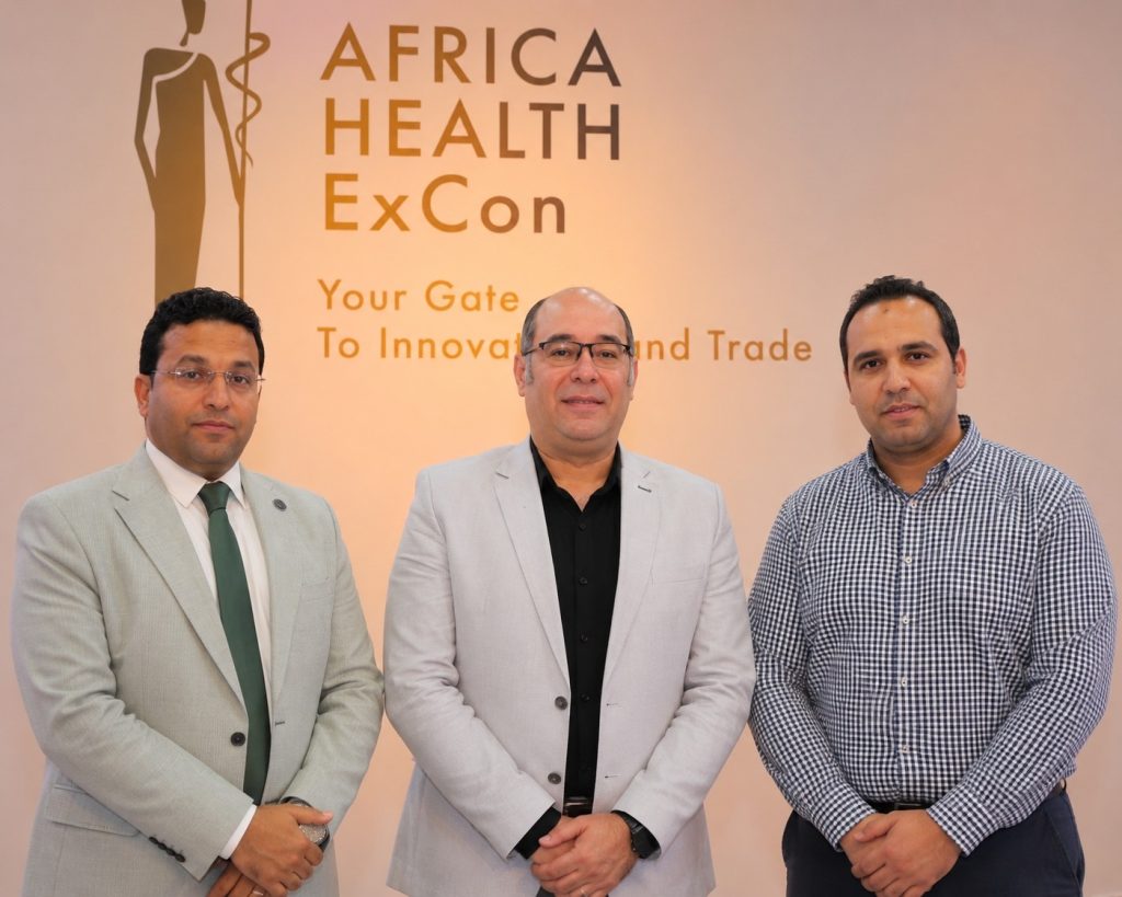 «إيبيكو» تبرز جيلًا جديدًا من القيادات والكوادر خلال مشاركتها في Africa Health ExCon 2026 الدكتور أحمد عزام والدكتورعلاء عطية والمهندس محمد شافعي
