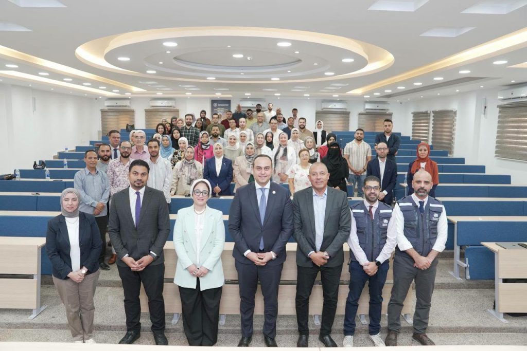 رئيس هيئة الرعاية الصحية يتفقد أول برنامج تدريبي للتغطية الصحية الشاملة بالتعاون مع «الصحة العالمية» جانب من الجولة التفقدية