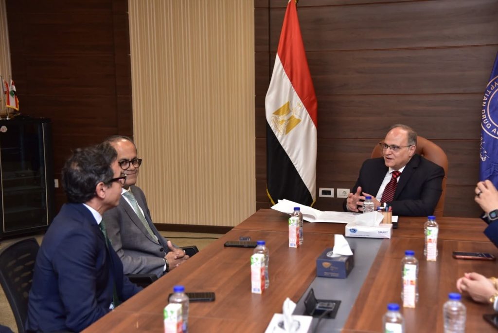 هيئة الدواء تستقبل وفد شركة صن فارما لبحث تعزيز التعاون ودعم توطين صناعة الدواء في مصر