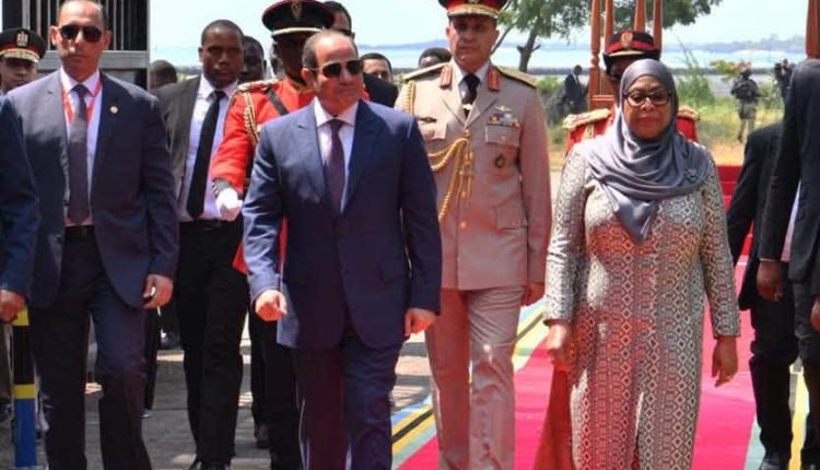 جانب من زيارة الرئيس السيسي لتنزانيا