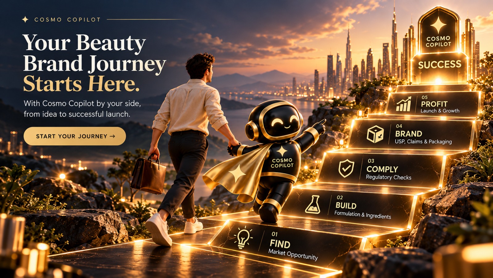 تدشين Cosmo Copilot: أول منصة ذكاء اصطناعي متكاملة في مصر والشرق الأوسط لمستحضرات التجميل: من الفكرة إلى تركيبة مبتكرة مدروسة ومنتج حقيقي